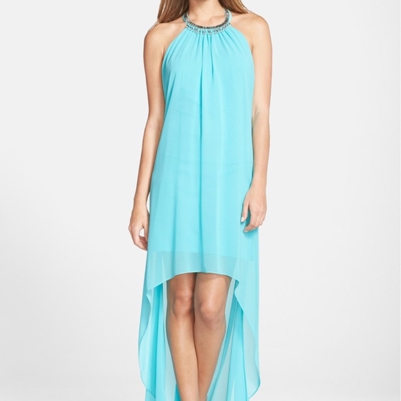 Laundry by Shelli Segal Embellished Chiffon Gown - Picture 1 of 8